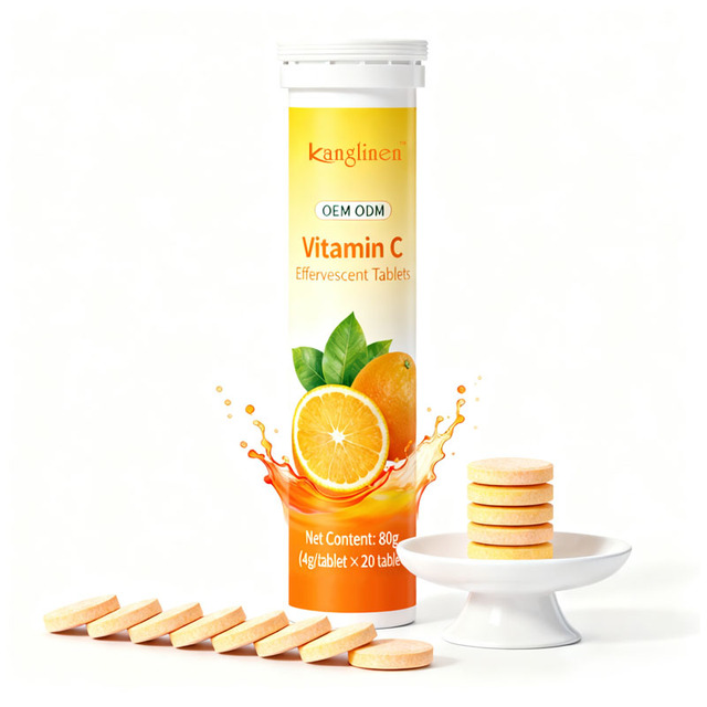 OEM ODM Multi-Flavor Effervescent Vitamin C Sugar Free Nutrition Supplement Vitamin C Effervescent Tablet Tube