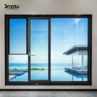 Ventana Panorámica Abatible con Marco Delgado de Aluminio Moderno, Precio al por Mayor, Calificada por Energy Star, Vista Amplia, para Proyectos Comerciales