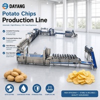 Ligne de production de frites entièrement automatique DY, machine à couper les pommes de terre, machine à faire des frites 100-500 kg/h