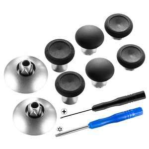 Thumb <span class=keywords><strong>Stick</strong></span> analógico de silicona extraíble para PS4, Mando de Metal, reemplazo de Thumbgrips, Thumbstick para <span class=keywords><strong>Xbox</strong></span> One Elite - Product Image 1