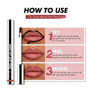 MLM OEM Custom Peel Off Lip Gloss Highly Pigmented Mirror Finish Smudge Proof Waterproof Long Lasting Lip <b>Lacquer</b> <b>matte</b> lipgloss - Product Image 3
