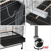 Cage à oiseaux en métal, perroquet, calopsitte, inséparable, grande cage à perruches