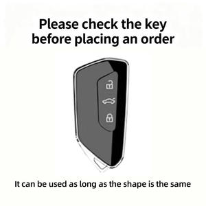 Juego de Fundas para Llaves Transparentes de TPU Ultrafinas de Estilo Ejecutivo para Volkswagen ID3 ID4 Crozz X ID6 ID7 Unyx, con 3 Botones - Product Image 3