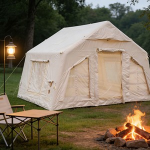 Tente gonflable familiale facile à installer, tente extérieure en PVC Oxford, résistante au vent et à l'eau pour le camping familial au Moyen-Orient - Product Image 6