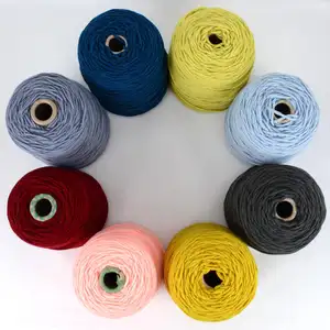 Wholesale 400g/600g/800g/1kg yarn cone 3mm 8ply Rugs and Carpet Tufting Acrylic Yarn for Tufting Gun