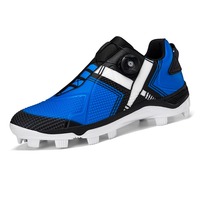 Chaussures de sport unisexe à crampons rotatifs en TPU et caoutchouc pour entraînement sur terrain en herbe