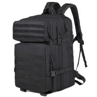Sac à dos tactique imperméable en polyester avec fermeture éclair, personnalisable avec logo, plusieurs couleurs, pour randonnée et camping, vente chaude, OEM