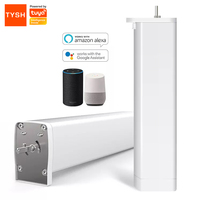 Moteur de rideau motorisé intelligent Tuya TYSH Alexa, rail en aluminium personnalisable, moteur de rideau électrique, télécommande Smart Life