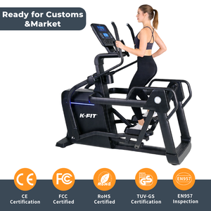 Équipement de fitness commercial K-FIT <span class=keywords><strong>Suspension</strong></span> Electromagnetic Elliptical K4, robuste et adapté aux articulations, pour l'entraînement en salle de sport - Product Image 3