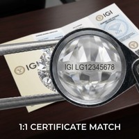 Diamantes Cultivados en Laboratorio con Certificación IGI de 1 Quilate, Color D, Claridad VVS2, Corte Brillante Redondo Excelente 3EX, Diamantes Sueltos para Mayoristas