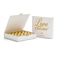 Boîte rigide à charnière personnalisée pour bonbons avec poignée en ruban, insert personnalisé et fermeture magnétique, emballage cadeau de luxe pour chocolat, boîte d'expédition