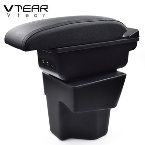 Vtear para <span class=keywords><strong>Kia</strong></span> <span class=keywords><strong>Rio</strong></span> Reposabrazos de carga USB aumentar doble capa de almacenamiento de la caja central de contenido de la tienda <span class=keywords><strong>interior</strong></span> del coche accesorios 11-19 - Product Image 3