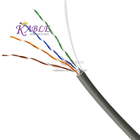 Cable de Red LAN KABLE CAT5E UTP con Conductor Sólido, 305M, 24AWG, 4 Pares, Cobre Desnudo, Cubierta de PVC, Cumple con RoHS