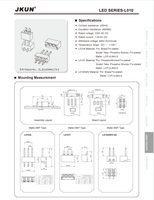 Downlight LED moderne à montage en surface Modèle L010 Connecteurs de précision 1,8 mm Courant nominal 1A Matériau de contact en laiton Mâle/Femelle