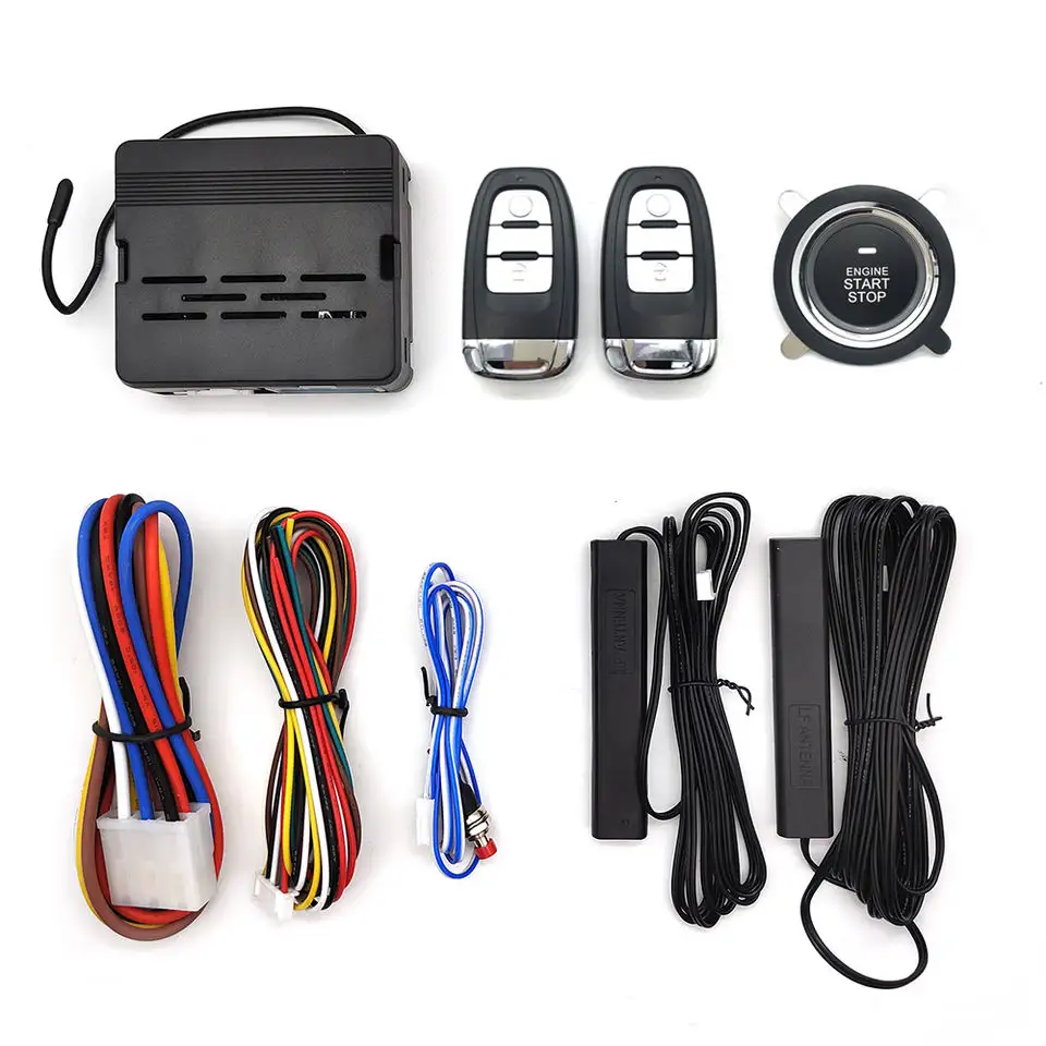 push to start engine ignition button smart key remote go viper car alarm system keyless entry actuator