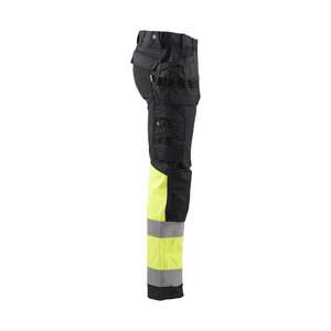 BLAKLADER - 155818119933C58 Pantalon haute visibilité avec stretch Noir/Jaune-EAN 7330509653838 HI-VIS WORKWEAR - Product Image 4