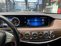 12.3 inci Qualcomm 665 Radio mobil Carplay Multimedia Unit kepala Auto untuk Mercedes Benz S kelas W222 2014-2017