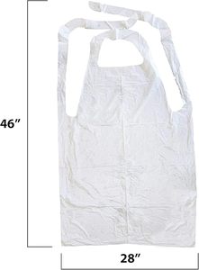 Wholesale Disposable Transparent Waterproof PE Cross Back <b>Apron</b>, Ideal for Cooking, Cleaning & Food Processing Protection - Product Image 4