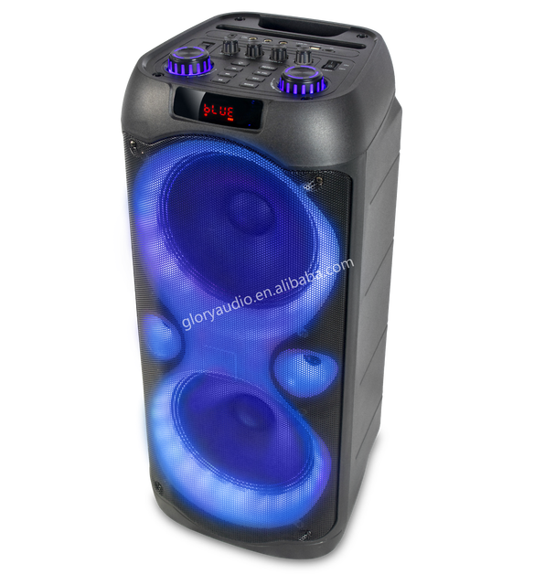 Latest Loudspeaker Double 10inch Horn Speaker Big TWS Rechargeable Speaker With Adapter