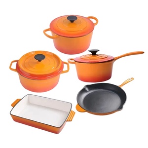 Juegos de Utensilios de Cocina de Hierro Fundido Esmaltado Antiadherentes Personalizados de Alta Calidad para el Hogar y la Cocina, Venta al por Mayor - Product Image 1