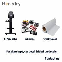 Plotter de corte de vinilo KI-720A de 720 mm (28 pulgadas) con alimentación de 630 mm, corte manual de contorno, motor paso a paso, Signmaster para la creación de pegatinas, calcomanías y letreros.