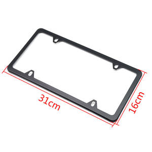 Cadre de <span class=keywords><strong>plaque</strong></span> d'<span class=keywords><strong>immatriculation</strong></span> américain universel en acier inoxydable couvercle d'étiquette de cadre de <span class=keywords><strong>plaque</strong></span> d'<span class=keywords><strong>immatriculation</strong></span> de <span class=keywords><strong>voiture</strong></span> en métal argenté bouchon à vis - Product Image 4