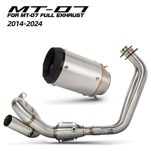 Système d'échappement <span class=keywords><strong>Tracer700</strong></span>/GT pour Yamaha MT07 FZ07 XSR700 TRACER 7/GT 2014-2024, kit de tuyaux d'échappement pour moto, collecteur, silencieux ASR - Product Image 2
