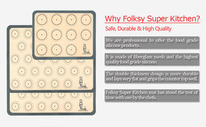 Tappetino da forno in Silicone riutilizzabile antiaderente strumento di rotolamento per tappetino da pasticceria Extra Large personalizzato - Product Image 6