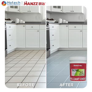 Vernice Ecologica a Base d'Acqua MANZZ per Piastrelle in Ceramica, Rivestimento Antiscivolo a Basso VOC per Piastrelle - Product Image 1