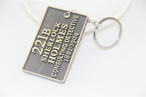 Llavero de Aleación de Zinc ZRM, Joyería Vintage de Moda, Sherlock <span class=keywords><strong>Holmes</strong></span> 221B, Detective Consultor, Ligero e Impermeable, Souvenir para Fans - Product Image 3