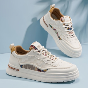 Chaussures de sport pour hommes, légères, respirantes, style décontracté pour la marche, semelles épaisses, et chaussures de skateboard - Product Image 1