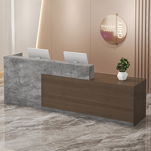 Caja Registradora de estilo industrial, pequeño de madera mostrador de recepción, catering, mostrador de bienvenida, Mostrador de oficina, Mostrador de Bar - Product Image 2