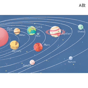 Carta <span class=keywords><strong>da</strong></span> parati spaziale murale per camera dei bambini razzo cielo stellato universo sfondo carta <span class=keywords><strong>da</strong></span> parati murale stanza del <span class=keywords><strong>ragazzo</strong></span> cartone animato rivestimento murale - Product Image 5