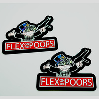 Badge PVC personnalisé avec logo, design plat 3D, badge en caoutchouc gaufré irrégulier pour uniforme de sécurité, chapeau, casquette, épaule