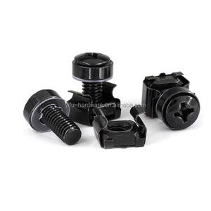 M6 Combination Nut Zinc Plating Galvanized 12mm/25mm/14mm Hex M8 M10 M16 Captive <strong>Rack</strong> Mounting Cabinet Screws Galvanized <strong>Bolts</strong> - Product Image 2