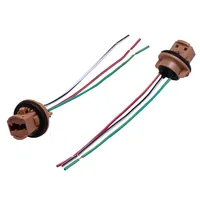 Kabel Harness Soket Lampu Sein Rem LED Cavas 7443 T20 dengan Selubung PVC/Nylon TS16949 untuk Penggunaan Otomotif