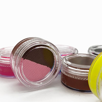 Palette d'eyeliner double couleur 10g activée par l'eau, peinture pour le visage et le corps soluble dans l'eau, maquillage pour Halloween, scène, cosplay, art DIY