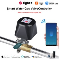 Pengontrol Katup Gas Cerdas Tuya Zigbee Premium, Kontrol Suara Hidup Mati Jarak Jauh, Katup Gas Pintar