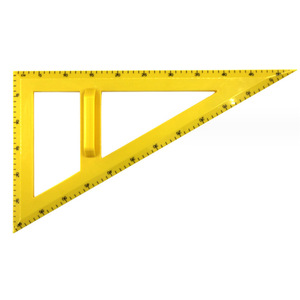 Juego de regla, compás y transportador magnético para triángulos rectos isósceles (matemáticas de primaria) - Product Image 4