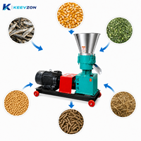Machine à granulés d'aliments pour volailles et lapins, à entraînement électrique, construction métallique, avec moulin rotatif, pour un traitement efficace et une alimentation facile en ferme avicole