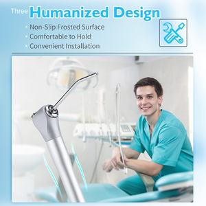 เข็มฉีดยา3ทางทันตกรรมแบบแมนนวลพร้อมสเปรย์ฉีดน้ำสามหัวโลหะผสม2หัว1ชุด - Product Image 5