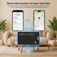 Set de Regalo MFi Find My Card, Dispositivo Inteligente, Mini Rastreador GPS, Localizador de Llaves con Control Remoto Inalámbrico para Cartera y Bolso