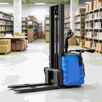 Gerbeur électrique autoporté pour allées étroites CDD15 CDD20 1500kg 2000kg QMIGA Entrepôt d'usine CE