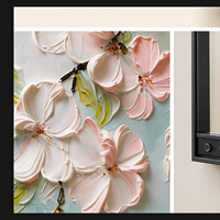 Miroir mural coulissant en verre floral avec panneau décoratif floral pour entrée, chambre, dressing, hôtel, décoration intérieure moderne
