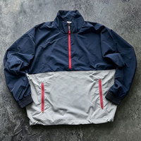 Blouson Bomber Rétro Personnalisé Léger et Imperméable en Spandex/Polyester avec Fermeture Éclair et Logo Frontal pour la Conduite Urbaine