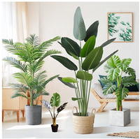 Plantes et arbres artificiels, bonsaï, plante en pot en plastique, aménagement paysager de jardin, plante moderne, palmier d'intérieur, grand modèle d'intérieur