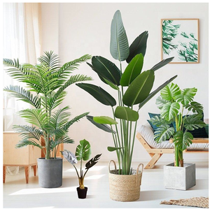 Cây nhân tạo và cây cây bonsai cây nhựa nhà máy nồi vườn cảnh quan nhà máy hiện đại trong nhà lòng bàn tay lớn trong nhà - Product Image 1