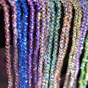 Perles en verre émaillé de 4 mm, plates à 4 faces, fournitures de perlage faites à la main, accessoires de bijoux DIY, non-décolorants, pour colliers et bracelets - Product Image 1