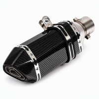 Pot d'échappement universel pour moto 51 mm, style fibre de carbone, avec DB Killer, pour Z900 Ninja 400 R1