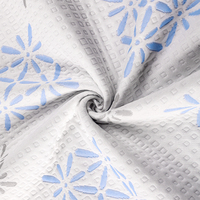 Production et vente en gros de tissu jacquard tricoté en couches d'air, en forme de fleur, coloré, pour matelas et oreillers en latex